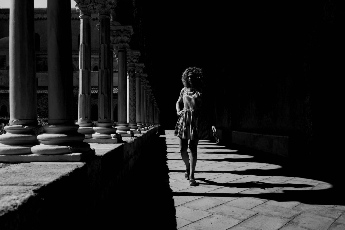 ritratto in bianco nero