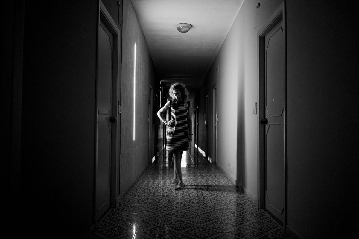 ritratto in bianco nero